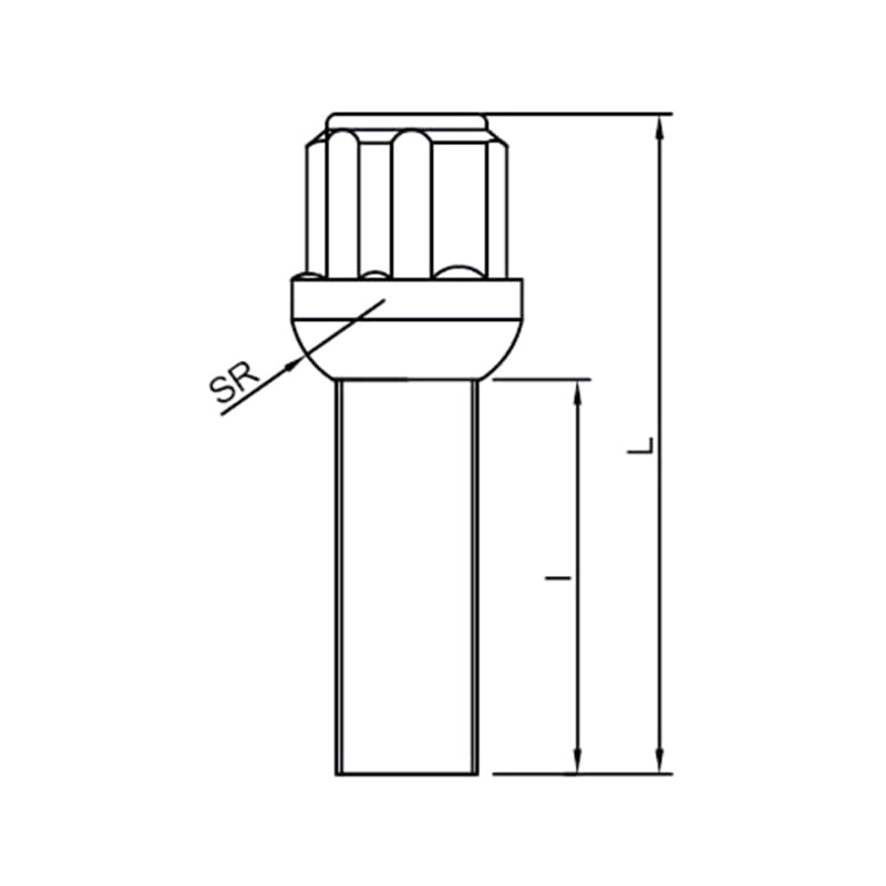 مسامير قفل العجلات المضادة للسرقة WF-LB003 Ball‑Seat