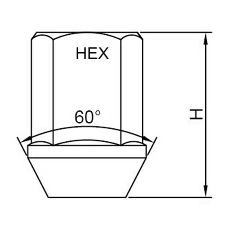 صواميل عجلات ألومنيوم مدببة ممتدة WF-N201